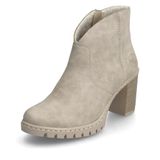 Rieker Y2553 Klassieke enkellaarzen voor dames, beige 60, 40 EU