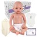 Poupée bébé en silicone, 44 cm, pour filles, avec yeux ouverts, 2,9 kg, couleur beige