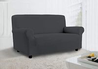 Sogni e Capricci Vanity Sofa Cover 100% zacht katoen, houtskool grijs, 1 plaats