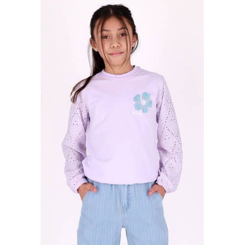 B.Nosy sweater lila broderie