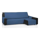ECOMMERC3 Bankhoes Chaise Long 200 cm, geschikt voor chaise lang hoekdeel rechts en links - bankovertrek chaise lang, verstelbaar, blauw