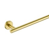 JQK Badhanddoekstang, 24 inch geborsteld licht gouden handdoekenrek badkamer, 304 roestvrij staal dikker 0,8 mm handdoekhouder wandmontage, totale lengte 27 inch, TB110L24-BG