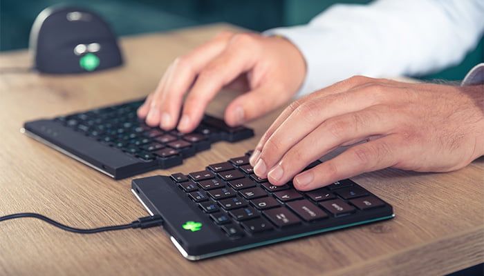R-Go Tools Split Ergonomic Keyboard - US QWERTY - Black - Wired