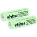 vhbw 2 piles de remplacement pour Panasonic WER213L2504, WER2061L2508 pour rasoir électrique (1200 mAh, 1,2 V, NiMH)