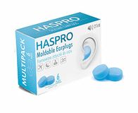 HASPRO Moldable Silicone Oordopjes – 6 Paar – SNR 27 dB - Blauw