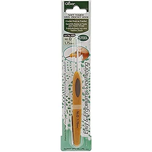 Clover Soft Touch Steel Crochet Hook: 1.75mm