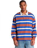 Timberland Gestreept Rugby Poloshirt Lange Mouw Veelkleurig L Man