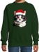 Bellatio Decorations Kinder Kersttrui / Sweater Katten - Groen - 122/128