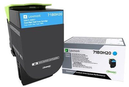 Lexmark 71B0H20 Tonercartridge Cyaan Origineel