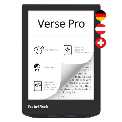 Pocketbook Verse Pro 16 GB Blue USB-C WiFi e-bookreader 6" SMARTlight eink IPX8