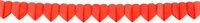 Boland Papieren slinger Hart - Rood