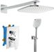 Novaservis Metalia 58 - Inbouw doucheset met kraan, 23x23 cm, 3 stralen, chroom