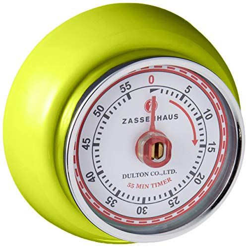 Zassenhaus M072259 Speed keukentimer, roestvrij staal, Kiwi, 7 cm