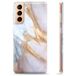 Samsung Coque Samsung Galaxy S21+ 5G en TPU - Marbre Élégant