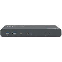 T'NB Dual Screen Docking Station 4K60Hz, 14-in-1, HDMI en DisplayPort, 4X USB-A 3.0, 2X USB-C 3.0, compatibel met Windows, MacOS, Linux, Android, Chrome OS Grijs