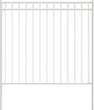 vidaXL - Heckelement - ASSEN - 170 x 150 cm - Staal - Wit