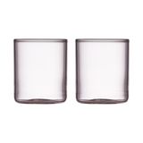 Lyngby Glas Torino verres à shot - 6 cl - set de 2 - rose