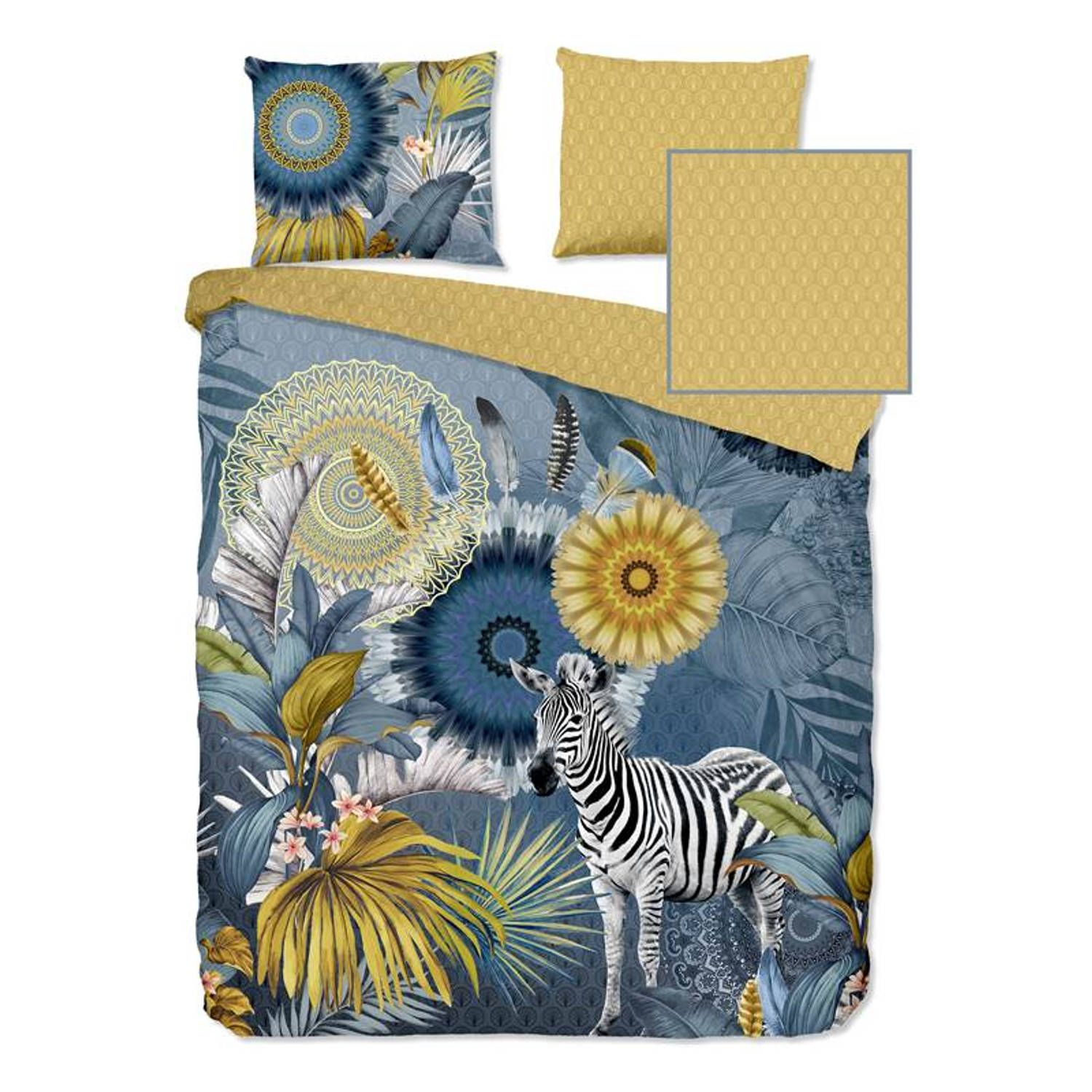 Hip Dekbedovertrek 200x220 cotton-satin no.30087 blue