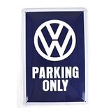 Nostalgic-Art Metalen Retro Bord, VW Parking Only – Geschenktip voor Volkswagen-fans, van metaal, Vintage ontwerp voor decoratie, 20 x 30 cm
