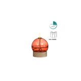 Ideas 4 Seasons Lampe à huile LED acajou avec minuterie ø10xh13,5cm