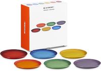 Le Creuset Vancouver Ontbijtborden Coupe 22 cm Regenboog Kleuren Set Van 6