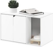 Furinno Peli kattenbakbehuizing, effen wit