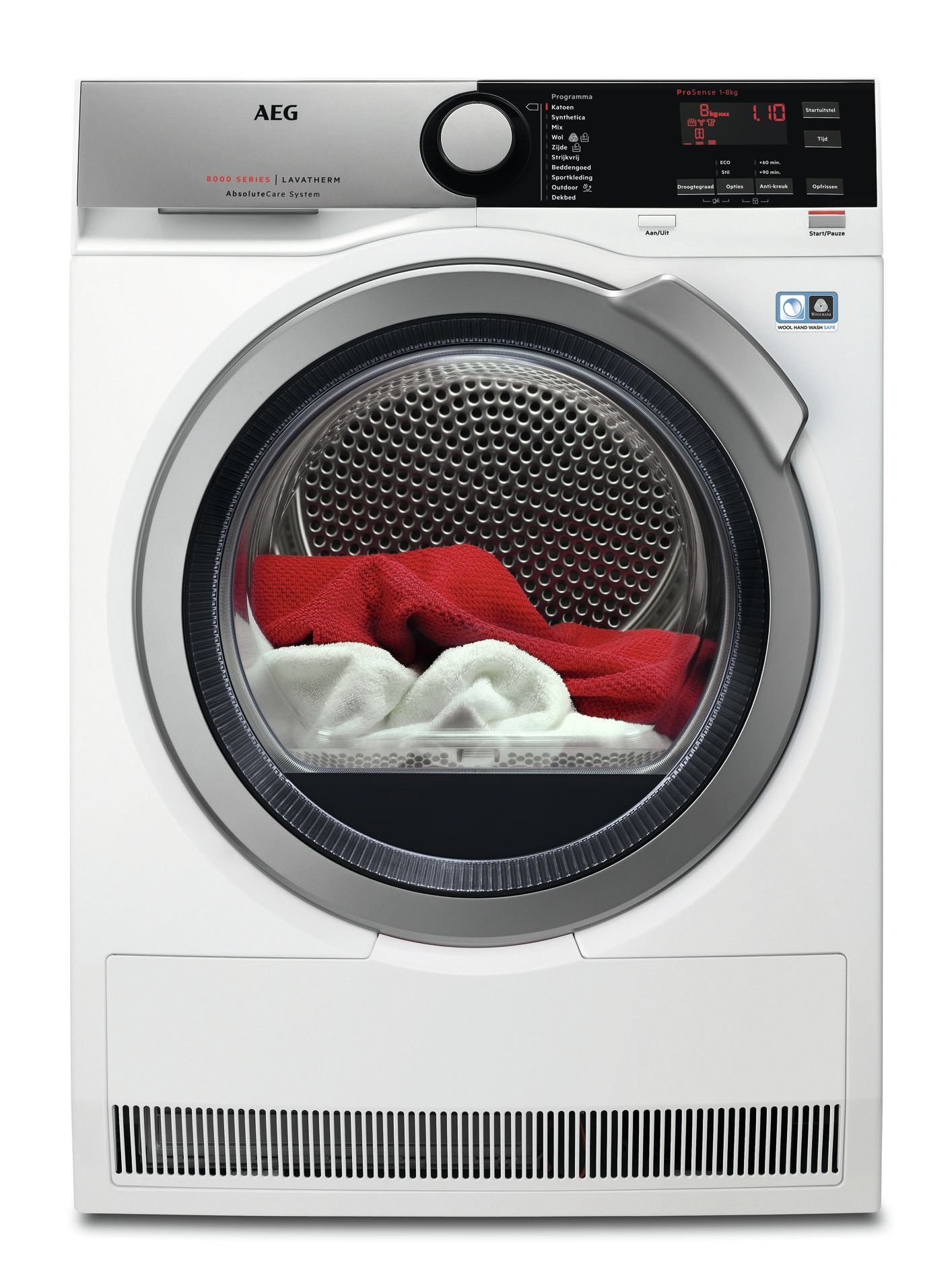 AEG T8DE86ES - Warmtepompdroger - 8 kg - A+++ - Zilver