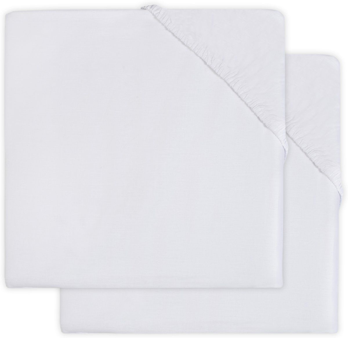 Little Lemonade Jersey Hoeslaken 60x120cm - White (2-pack)