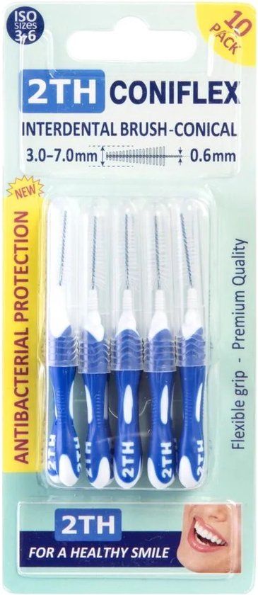 2TH Coniflex 3-7mm Conische Interdentale Ragers - 10 stuks