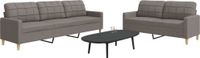Maison Exclusive - Ensemble de canapé 2 pièces Taupe Tissu