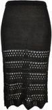 Urban Classics 3/4 Crochet Knit Rok Zwart 5XL