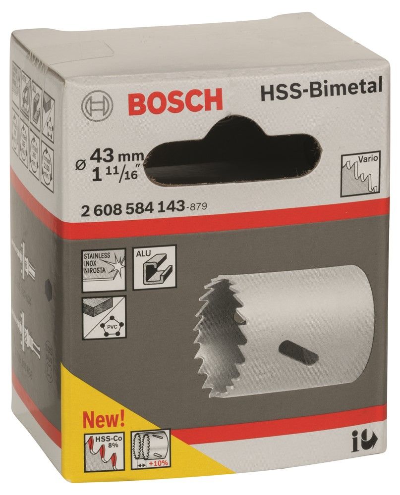 Bosch 2608584143 Gatzaag - HSS BiMetaal - 43 mm