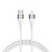 Wozinsky Lightning/USB-C PD 27W kabel 1 m Wit