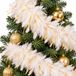 Boland Boa guirlandes - 2x pcs - blanc avec or - 180 cm
