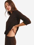 Etam Ensemble de pyjama 2 pièces manches longues - Ludvika - M - Roux - Femme