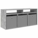 vidaXL Laagkast met lade Beton Grijs 102 x 32 x 48,5 cm