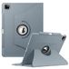 Fintie Hoes voor iPad Pro 12,9 inch 6e generatie 2022/iPad Pro 12.9 2021/2020/2018 met penhouder - beschermhoes cover met 360 graden draaibare standaard en automatische slaap-/waakfunctie, blauwgrijs