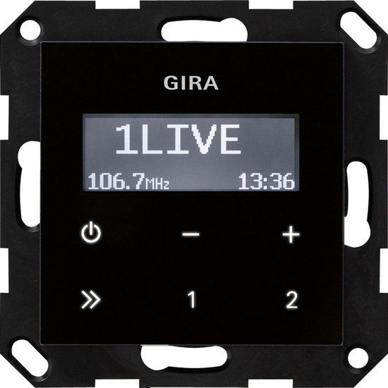 Gira 228405 Unterputzradio RDS - Zwart