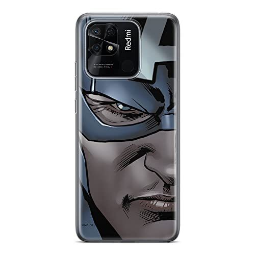 ERT GROUP ERT GROUP mobiel telefoonhoesje voor Xiaomi REDMI 10C origineel en officieel erkend Marvel patroon Captain America 020 optimaal aangepast aan de vorm van de mobiele telefoon, hoesje is gemaakt van TPU