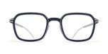 Mykita Rowan Lunettes De Vue Unisexe Bleu Géométrique 51mm