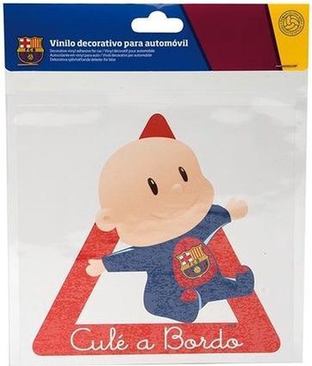 Sumex sticker Culé a Bordo FC Barcelona rood/blauw per stuk