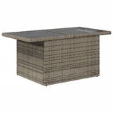 vidaXL 7-delige Loungeset met kussens, polyrattan, grijs