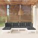 Maison Exclusive - Ensemble de jardin pour 6 personnes avec coussins, bois de pin blanc