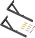 Emuca Set opklapbare planksteunen, lengte 403mm, Staal, Wit gelakt