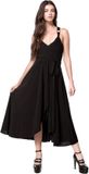 Ocultica Gothic Dress Dames Midi-jurk - Zwart - L