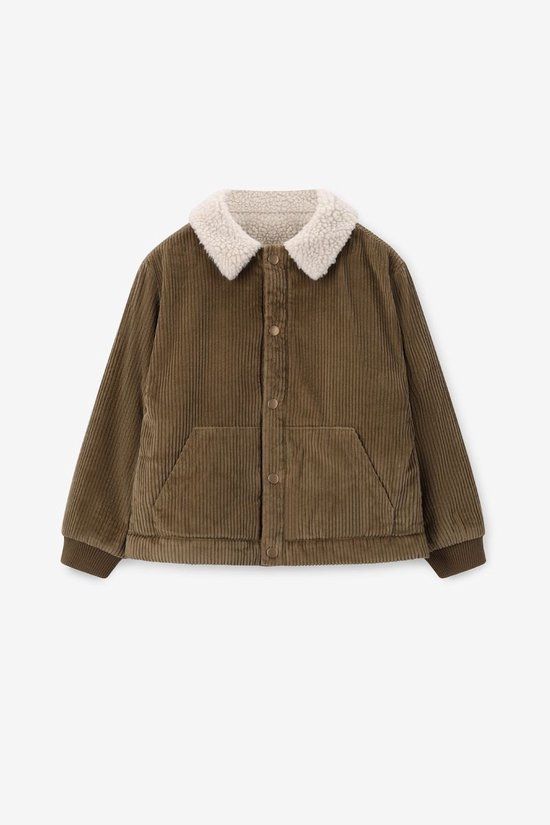 Sissy-Boy Groene reversible corduroy jas