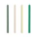 HAY Bougies Carrées, lot de 4 Verts-blancs