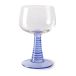 HKliving Verre à vin haut Swirl Bleu