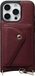 AVY Leren Hoesje Geschikt voor Apple iPhone 16 Pro | Met Magnetische Kaarthouder | Compatibel met MagSafe | Leather Case met Wallet | Burgundy