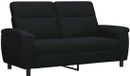vidaXL Sofa Black 178 x 90 x 95 cm Fabric